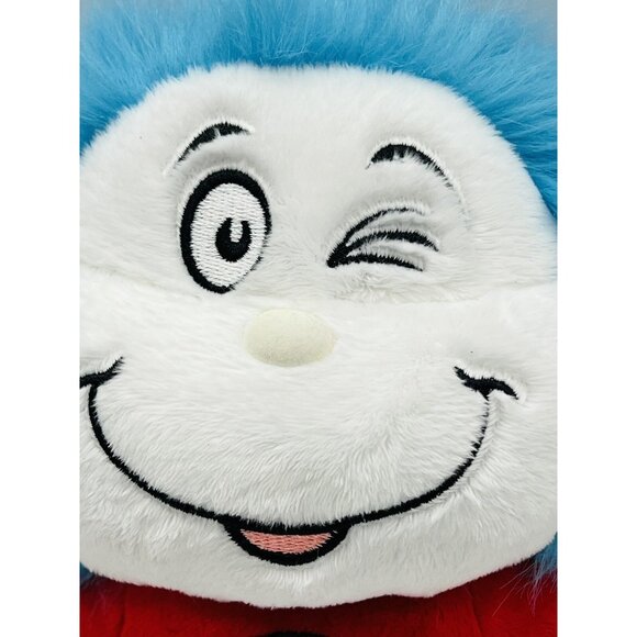 Aurora World Dr Seuss Thing 1 and 2  Plush Reversible Two Sided Double Dood 9" - Picture 6 of 10
